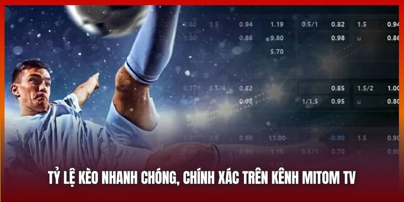 Tỷ lệ kèo nhanh chóng, chính xác trên kênh Mitom TV